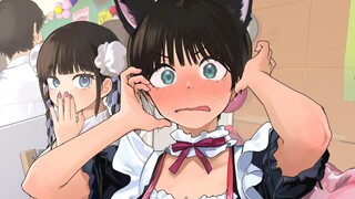 Tomboy girlfriend's maid outfit is too cute