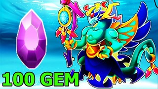 Dragon city - Lâu lắm mới chơi được tặng 100 gem, 2 triệu food và rồng Heroic High Drowsy