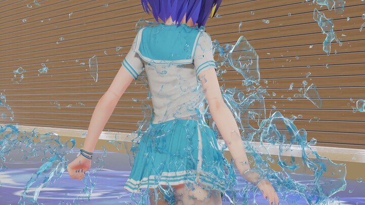 [Xie'er/Fluid Rendering/Sailor Suit] กัปตัน อากาศร้อนมาก ทำไมไม่อาบน้ำล่ะ~