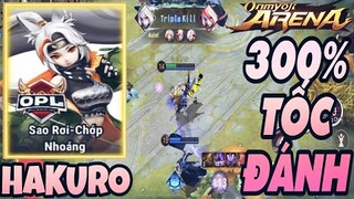 ⭐Onmyoji Arena⭐ Há Mồm với phong cách Hakuro skin OPL mới với 300% tốc bắn cực dị của TUNCUN @@!