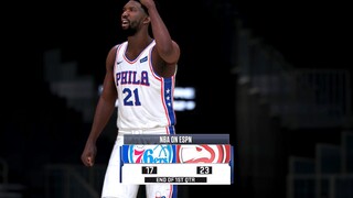 NBA 2K21 Modded Playoffs Showcase | 76ers vs Hawks | Full GAME 6 Highlights