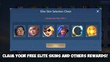 NEW EVENT SELECT YOUR FREE ELITE SKINS AND OTHER REWARDS FROM MLBB WESTERN SERVER