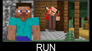 Minecraft รออะไร meme part 219 (ชาวบ้านนักล่าที่น่ากลัว)