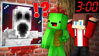 JJ and Mikey HIDE From Scary SHY GUY At Night in Minecraft Challenge Maizen
