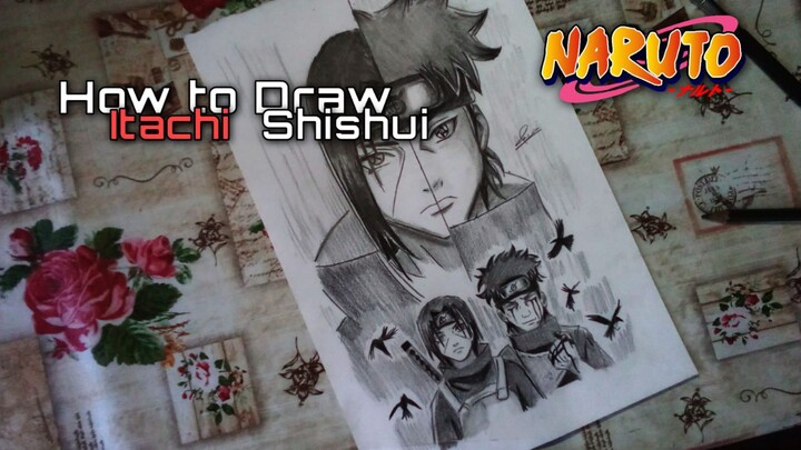 duo sharingan ,How to Draw Itachi x Shishui