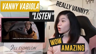 VANNY VABIOLA - LISTEN (COVER) I UNBELIEVABLE! I FILIPINA REACTION