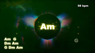 am backing track 98 bpm