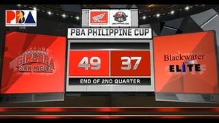 BRGY. GINEBRA VS BLACKWATER ELITE 1ST HALF HIGHLIGHTS | PBA BUBBLE RESTART | OCTOBER 15, 2020