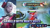 CARMILLA WITH A MAN'S VOICE - MAGE CARMILLA BUILD AND GAMEPLAY - MLBB