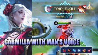 CARMILLA WITH A MAN'S VOICE - MAGE CARMILLA BUILD AND GAMEPLAY - MLBB