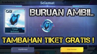 CEPAT LOGIN ! AMBIL TIKET TAMBAHAN GRATIS BUAT GACHA EVENT ASPIRANTS, SKIN GRATIS LAGI !!