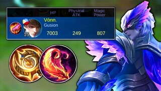 GUSION NEW BUILD FOR HIGH DAMAGE + SEMI TANK!