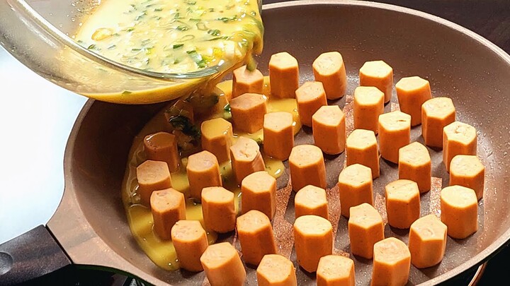 Telur Dan Sosis Jadi Menu Simpel Dan Enak❗️Sekali Coba Pasti Mau Lagi Dan Mau Lagi