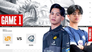 RRQ HOSHI vs EVOS GLORY | Regular Season Week 3 Day 2 | Game 1 | #MPLIDS13