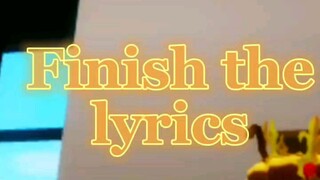 Finish the lyrics in Roblox #roblox #animation