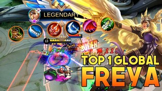 Monster Freya! Best build Freya [ Top 1 Global Freya ] - Mobile Legends