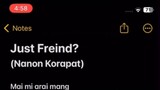 Just Friends? - Lyrics [ Nanon Korapat ] - Bad Buddy series ost.