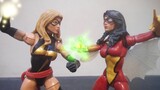 Spider-Woman vs Ms. Marvel (STOP MOTION)
