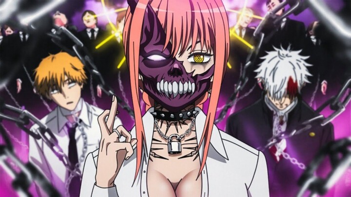 Anime Chainsaw man MC ini sangat malu terhadap makima - san dan pendiam🔥😅( Lycris x AMV) #