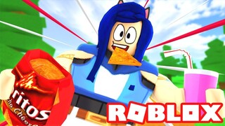 GETTING SUPER FAT IN ROBLOX! ROBLOX EATING SIMULATOR!!