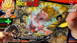 Drawing Fusion Goku + Titan (Dragon Ball + Attack On Titan) | diArt