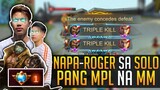 RENEJAY SOLO RANK napa-FUNNEL ROGER (2x TRIPLE KILL ANG LAKAS!) ~ Mobile Legends