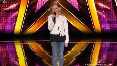 Ansley Burns 12 yo SINGS 2nd HALF "Good Girl" ACAPELLA AWESOME|America's Got Talent |
