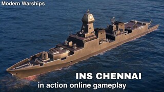 Modern Warships: INS CHENNAI in action.