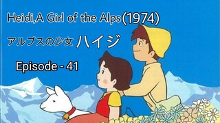 Alps no Shoujo Heiji (Heidi, A Girl of the Alps-1974)Eng Sub Episode - 41