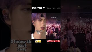 FAN RIVALRY |  BTS FANS VS XXXTENACION FANS  #shorts #xxxtentacion #bts