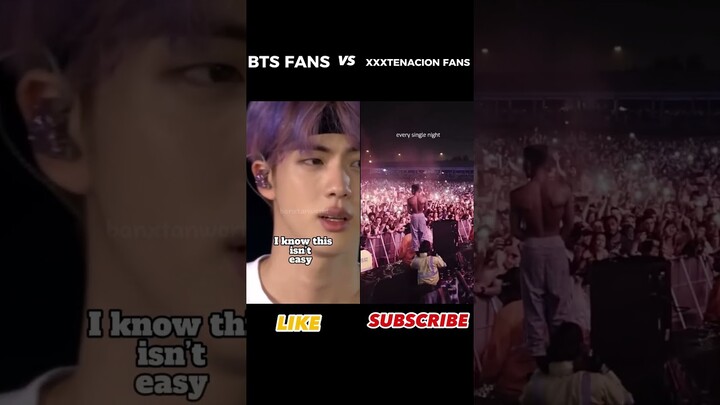 FAN RIVALRY |  BTS FANS VS XXXTENACION FANS  #shorts #xxxtentacion #bts