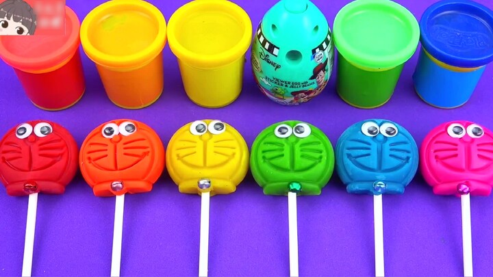 Jingle cat lollipop mainan lumpur berwarna-warni buaya yang lucu