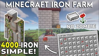 Minecraft Iron Farm Tutorial 1.18 Unlimited Iron Golem Farm