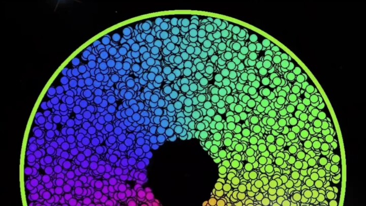 吞噬完小球的圈圈是个无底洞吗？#星球动画 #几何图形