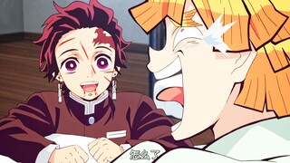 "جنون في إيقاع المقالب على إيتسوكو، حتى زينيتسو أظهر ابتسامة مشابهة لابتسامة كوجورو الصغير، وصار تان