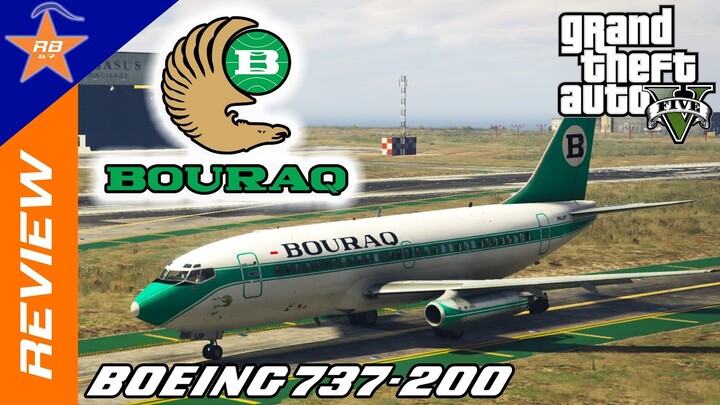 BOURAQ INDONESIA AIRLINES BOEING 737-200 - REVIEW MOD GTA 5