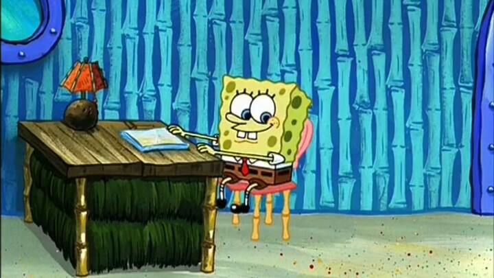 spongebob bahasa indonesia : spongebob membuat esai (2/4)