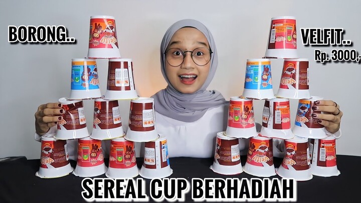 UNBOXING SEREAL CUP BERHADIAH!! TERNYATA ASLINYA GEDE JUGAA..