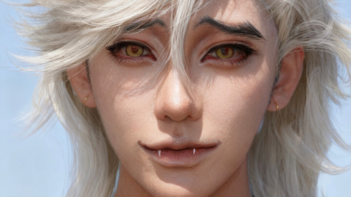 Demon Slayer: Tomioka Giyu Cosplay Makeup Tutorial & Practice Edition