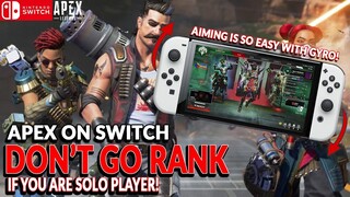 RANK IS MESSED UP THIS SEASON! SWITCH PLAYER IN PC LOBBY! APEX LEGENDS SWITCH GAMEPLAY