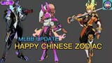 NEW HAPPY CHINESE ZODIAC LUNAR| MLBB UPDATE CHINESE ZODIAC CLINT, LOLITA AND SUN #mobile legends