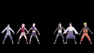 WAVE【NARUTO MMD】NARUHINA*SASUSAKU*SAIINO