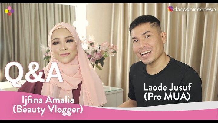 CARA BELAJAR MAKE UP PEMULA (COLLAB IJFINA AMALIA X LAODE YUSUF ) | Q & A WITH IJFINA & LAODE YUSUF