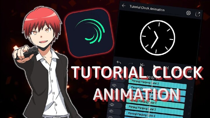 Tutorial of「AMV」Clock Animation - Alight Motion (After Effect Inspired)