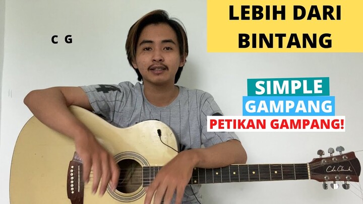 TUTORIAL PETIKAN (Lebih Dari Bintang - Lyla) (Tutorial Gitar) CHORD SIMPLE GAMPANG! Mudah & Easy!