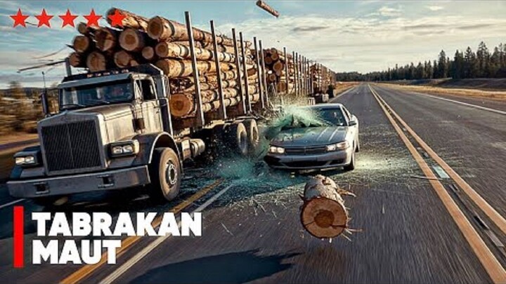 GARA-GARA KAYU GELONDONGAN TERLEPAS DARI TRUK ‼️