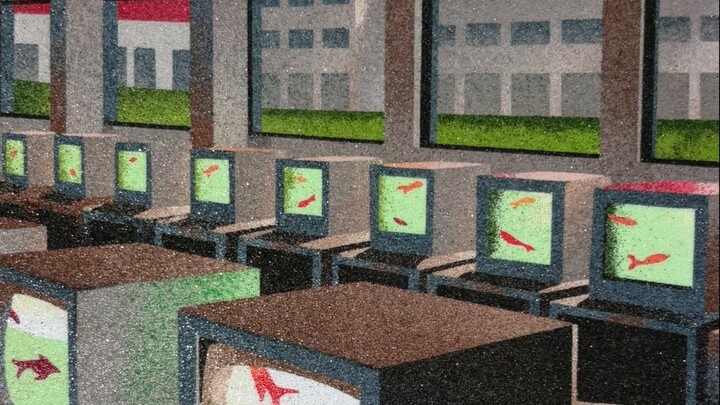 Dreamcore Sand Art “Server Room”