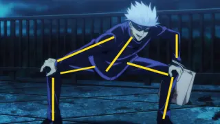 Anime|Jujutsu Kaisen|Satoru's Bamboo Worm Dance
