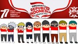 Mengheningkan Cipta. Animasi Kemerdekaan Indonesia