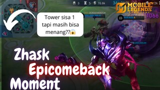 Sesepuh highground defense tower sampai membawa tim menuju kemenangan 😱 | Zhask highlight